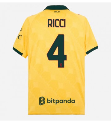 AC Milan Samuele Ricci #4 Terza Maglia 2025-26 Manica Corta